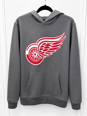 Fanatics Gray Crewneck Sweatshirt with Red Wing Logo